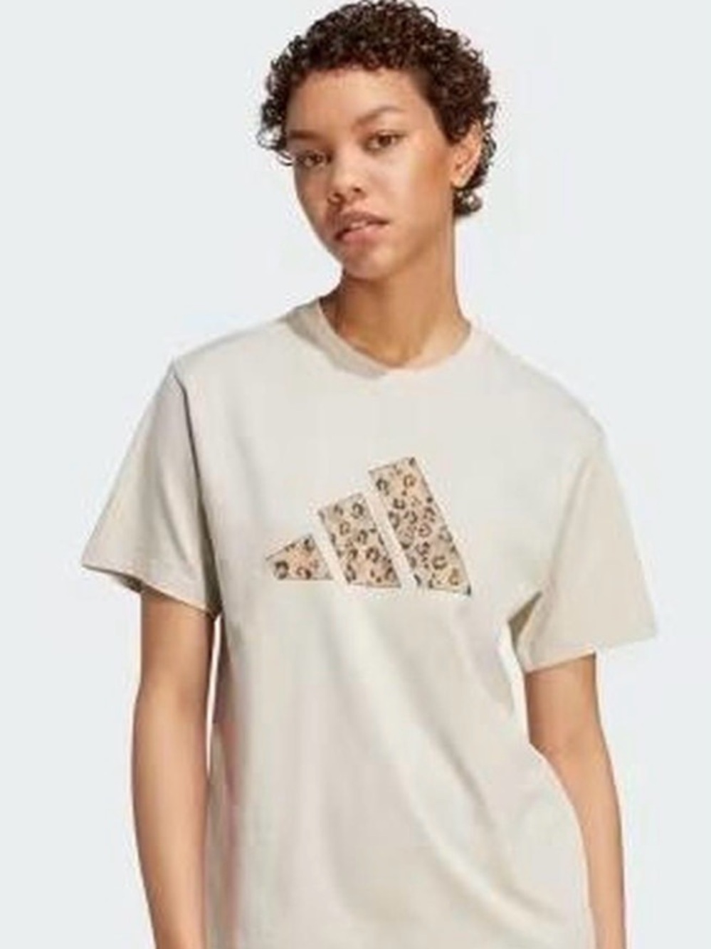 Adidas Beige Graphic Logo Tee XL